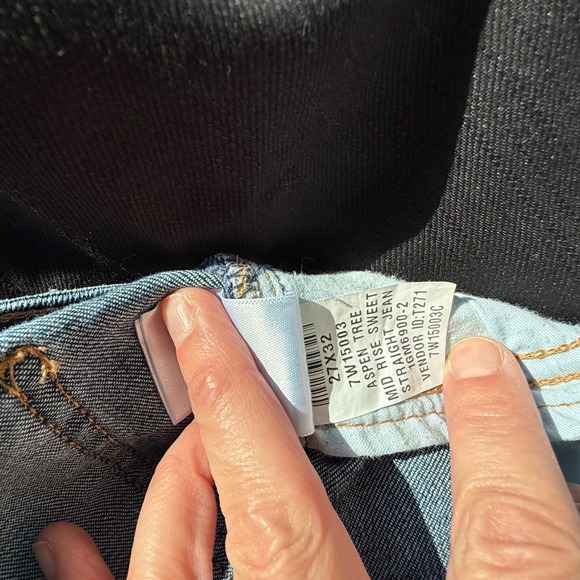 Lucky Brand Mid Rise Sweet Straight Leg Jeans Women's 27x32 Dark Wash Denim - Picture 8 of 9